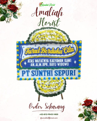 Papan Bunga Duka di Modo